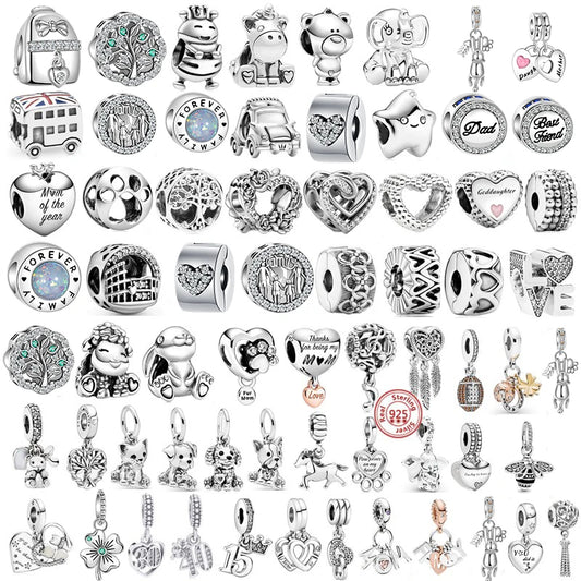 Charms de plata para pulsera